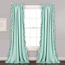 Attractive Lush Decor Pleated Flounces Ruffled Ede Window Curtain for Living Room, Width 150cm × Lenghth 240cm / panel 2024 - buy cheap