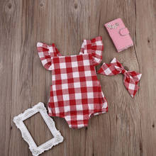 Newborn Baby Girl Cotton Bowknot Clothes Bodysuit Romper Jumpsuit Set Newborn Baby Girl Clothes With Headwear комплекты одежды 2024 - buy cheap