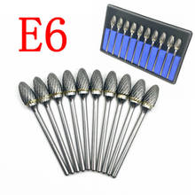 10pcs/Pack Tungsten Steel Carbide Burs Cutter Dental Polishing Tools Dental Milling Cutters Tungsten Steel Grinding Head 2024 - buy cheap