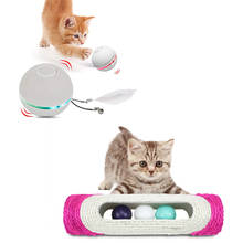 Juguete interactivo para mascotas, bola eléctrica automática con carga USB, para gatos y perros, producto para mascotas 2024 - compra barato