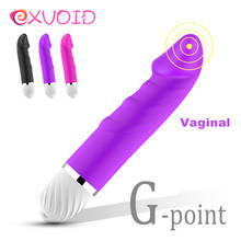 Exvoid vibrador estimulador vaginal, forte vibração, vibrador de silicone brinquedo sexual para mulheres ponto g, massageador erótico vibrador 2024 - compre barato