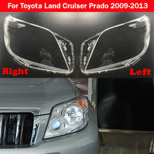 Front Car Protective cover headlights glass lamp shade shell lamp transparent cover For Toyota Land Cruiser Prado 2009-2013 2024 - buy cheap