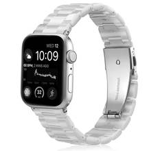 Correa para apple watch Series 5, 4, 44mm, 40mm, iwatch band 3, 42mm, 38mm, pulsera de eslabones 2024 - compra barato