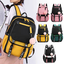 Korean Ulzzang School Bags for Teenage Girls Multi-pocket Harajuku Travel Backpack Women Canvas Backpacks Female Shoulder Bag 2024 - buy cheap