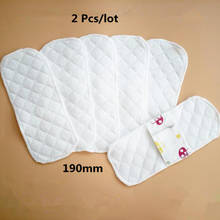 2Pcs/lot Thin Reusable Feminine Hygiene Pads Menstrual Cloth Sanitary Pads Napkin Washable Waterproof Panty Liners Women 19cm 2024 - buy cheap