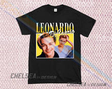 Вдохновленный Leonardo Dicaprio футболка Merch Tour Limited винтажная редкая 2019 футболка унисекс 2024 - купить недорого