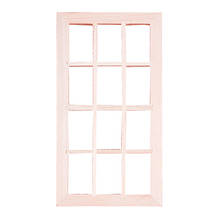 Muebles miniaturas para casa de muñecas, ventana de madera 1:12, accesorio de decoración, 1 unidad 2024 - compra barato