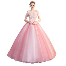 Gryffon Quinceanera Dress Off The Shoulder Party Prom Ball Gown Sweet Floral Print Host Solo Gowns Quinceanera Dresses 2024 - buy cheap