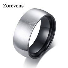 KOtik 8mm Matte Surface Men Rings Stainless Steel Black Inner Male Ring Casual Jewel Comfort Wear 2024 - buy cheap