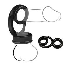 Sex Penis Rings Toys for Adult Cock Ring for Men Penis Extender Male Chastity Device Lock Sperm Scrotal Bound Massager Sex Shop 2024 - buy cheap