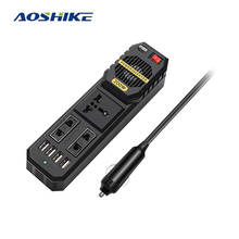 AOSHIKE 200W DC 12V to AC 220V Portable Car Power Inverter Charger Converter Adapter Inversor 12 v 220 v DIY Modified Sine Wave 2024 - buy cheap