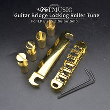 Roller Guitar Bridge Locking Tune-O-matic Bridge Tailpiece Tail For LP Electric Guitar Gold/Chrome 2024 - buy cheap