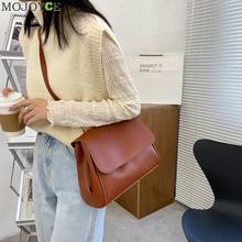 Youth Ladies Simple Versatile Bag Retro Women Messenger Bag Large Capacity Vintage PU ToteS Daily Shoulder Satchel 2024 - buy cheap