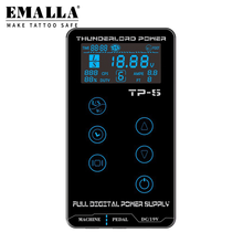 EMALLA Professional Tattoo Power Supply Touch Screen TP-5 Intelligent Digital LCD Makeup Dual Tattoo Power EU US Plug Machine 2024 - buy cheap