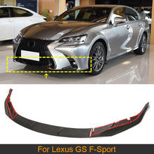 Carbon Fiber Front Bumper Lip Spoiler For Lexus GS F-Sport 2016 - 2019 Car Front Bumper Lip Spoiler Splitters 2024 - buy cheap