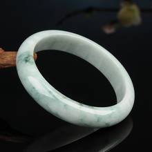 Pulseira floral jade yuhuan, pulseira de jade natural para decoração de pulso, dinheiro para crianças 2024 - compre barato