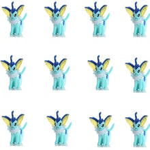 TAKARA TOMY 12pcs/lot Vaporeon  Pokemoned Plush Toys Kawaii Style Room Decoration Dolls stuffed Toys Gifts for birthday Children 2024 - buy cheap