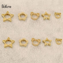 BoYuTe (100 Pieces/Lot) Metal Brass Star Flower Cat Shape Spacer Beads Diy Hand Made Jewelry Accessories Wholesale 2024 - buy cheap