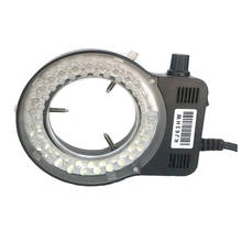 Frete grátis lâmpada anel de luz ajustável fosco 56 leds preta para estéreo digital microscópio de vídeo industrial câmera lupa 2024 - compre barato