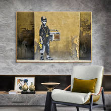 Banksy Pop Street Art Canvas Posters and Prints Abstract Portrait Paintings on The Wall Art Pictures for Home Living Room Decor 2024 - buy cheap