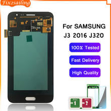 100% Tested Working AMOLED LCD Display Touch Screen Assembly For Samsung Galaxy J3 2016 J320 J320F J320H J320M J320F 2024 - buy cheap