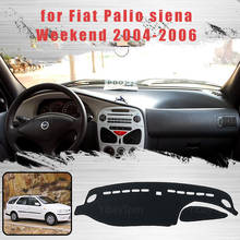 Коврик для защиты приборной панели от светильник, Накладка для приборной панели, настольное покрытие, коврики для Fiat Palio Siena, выходные 2004-2006 2024 - купить недорого