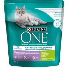 Набор сухой корм Purina ONE для кошек с чувствительным пищеварением с индейкой и рисом, Пакет, 1,5 кг x 6 шт. 2024 - купить недорого