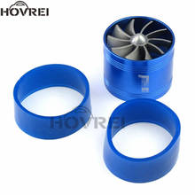 64.5 x 50mm Universal Car Air Intake Single Fan Engine Turbine Supercharger Turbocharged Air Filter Turbocharger Gas Fuel Saver 2024 - buy cheap