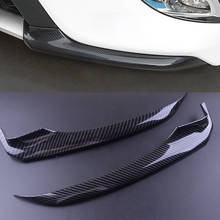 beler 2PCS Car Carbon Fiber Texture ABS Front Bumper Lip Corner Cover Trim Sticker Fit for Toyota Camry 2018 2024 - buy cheap