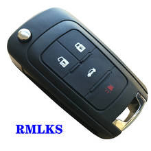 Flip Remote Key Shell Case Fit For Chevrolet Cruze Epica 4 Buttons HU100 Blade 2024 - buy cheap