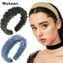 MOLANS Women Spring Winter Wide Headband Cute Soft Plus Hair Bands 2022 Candy Color Headband Hair Accessories Hair Hoop Bezel 2024 - buy cheap