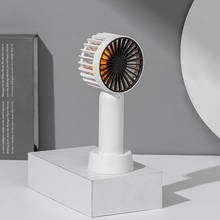 2020 new rechargeable air cooler fan with 1200mAh battery portable handheld fan cooling USB personal mini fan cooler desk home 2024 - buy cheap