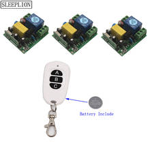 Sleelion-Interruptor de Control remoto inalámbrico Universal, módulo receptor de relé de 3 vías, 110/220 Mhz, 110V ~ 220V 315 V 2024 - compra barato