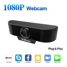 Cámara Web de enfoque fijo HD de 1080P, Webcam USB para videoconferencia, llamadas, ordenador, con micrófono para ordenador, PC y portátil de escritorio 2024 - compra barato