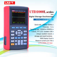 UNI-T-osciloscopio de almacenamiento Digital de mano con multímetro, medidor de alcance USB, UTD1025DL/UTD1025CL/UTD1050DL/UTD1050CL 2024 - compra barato