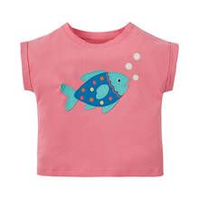 Little Maven 2020 New Summer Baby Kids girl Short Sleeve O-neck t Shirt Cartoon Fish Bubble Tee Tops for 1-7 years Girl 2024 - buy cheap