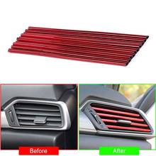 2019 Car Styling Mouldings 20cm Interior Air Vent Grille Switch Rim Trim Outlet Scratch Guard Protector Car Styling Strip 2024 - buy cheap