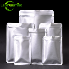 50pcs Resealable Flat Aluminum Foil Zip Lock Bag Round Corner Protect Meat Dried Fruit Hardware Tea Heat Sealing Gifts Pouches 2024 - buy cheap