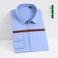 Camisa de manga larga para hombre, camisa de negocios Formal, informal, cómoda y suave, de marca DS381, novedad de primavera, 2020 2024 - compra barato