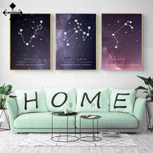 12 Constellations Wall Art Canvas Printing Picture Nordic Poster and Print for Home Interior Decor Art Picture Painting No Frame 2024 - buy cheap