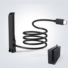 Cable de extensión de base de cargador duradero de 1 metro, Cable de extensión de transferencia de datos tipo C, línea de carga para base de interruptor 2024 - compra barato