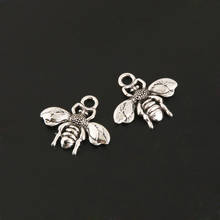 15 Pcs Charms Insects Bee Silver Color Pendant  For DIY Handmade Jewelry 2024 - buy cheap