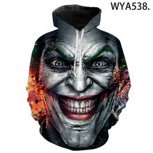 3D Print New Cool Joker Hoodies Men Women Children Streetwear Sweatshirts Boy Girl Kids Pullovers Long Sleeve Casual Tops 2024 - buy cheap