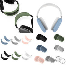 Replacement Ear pads Headband for Airpods Max Headphones Soft Silicone Protective Transparent Case 2024 - buy cheap