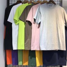 13 Colors T-shirt Solid color Vintage Oversize Men Women T-shirts Casual Cotton Summer Streetwear Tops Tee 2024 - buy cheap