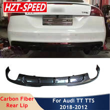 TT Type Carbon Fiber Rear Lip Spoiler Back Bumper Four Exhaust Diffuser Modification Parts Body Kits For Audi TT 2008-2012 2024 - buy cheap