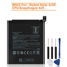 Оригинальная сменная батарея BN43 для Xiaomi Redmi Note 4 X 4X Note 4 Global Snapdragon 625 Redrice Note4X стандартная версия 2024 - купить недорого
