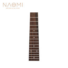 NAOMI 21'' Soprano Ukulele Fretboard 15 Frets W/ White Dots Inlay 21 inch ukulele Fingerboard DIY Luthier Parts Accessories 2024 - buy cheap