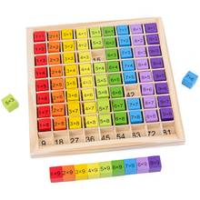 Montessori Educational Wooden Toys for Kids Children Baby Toys 99 Multiplication Table Math Arithmetic Teaching Aids Board game 2024 - buy cheap