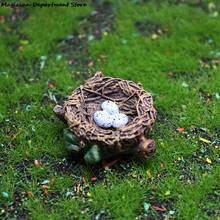 Simulation Resin Bird's Nest Ornaments Tree Flower Pots Succulent Potted Bird Eggs Garden Decoration Cute Miniature Garden Decor 2024 - buy cheap